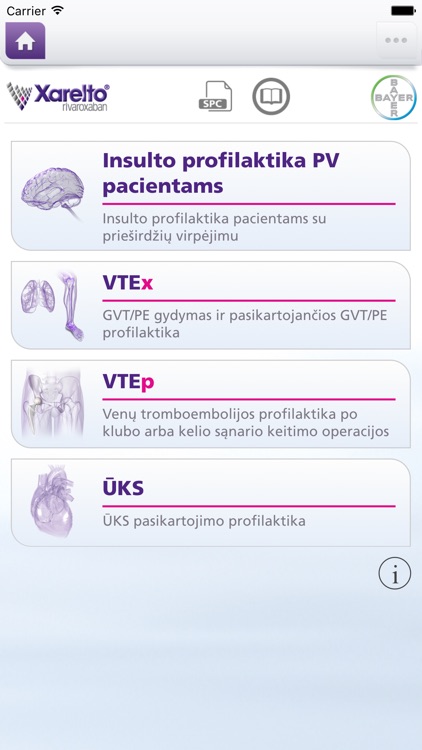 Xarelto (rivaroksabanas) sveikatos specialistams