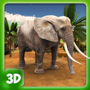 丛林野生大象生活 - 动物游戏