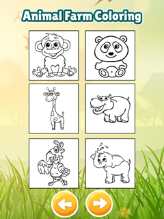 Animal in farm coloring book games for kids screenshot 5