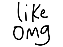 Like omg sticker, funny text stickers for iMessage