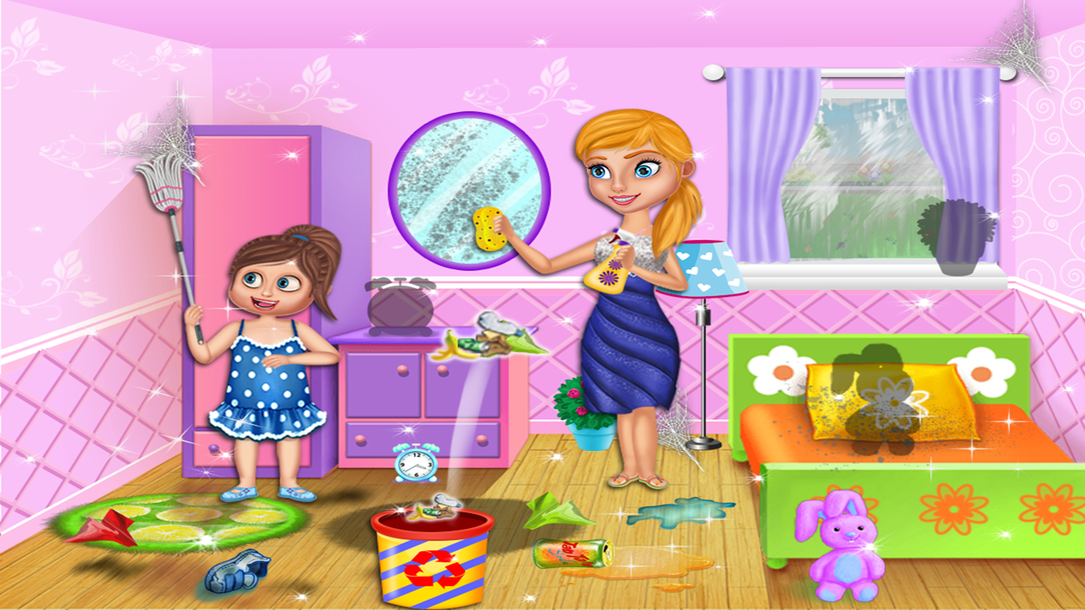 Mom's Little Helper - Kids Room Cleaning game