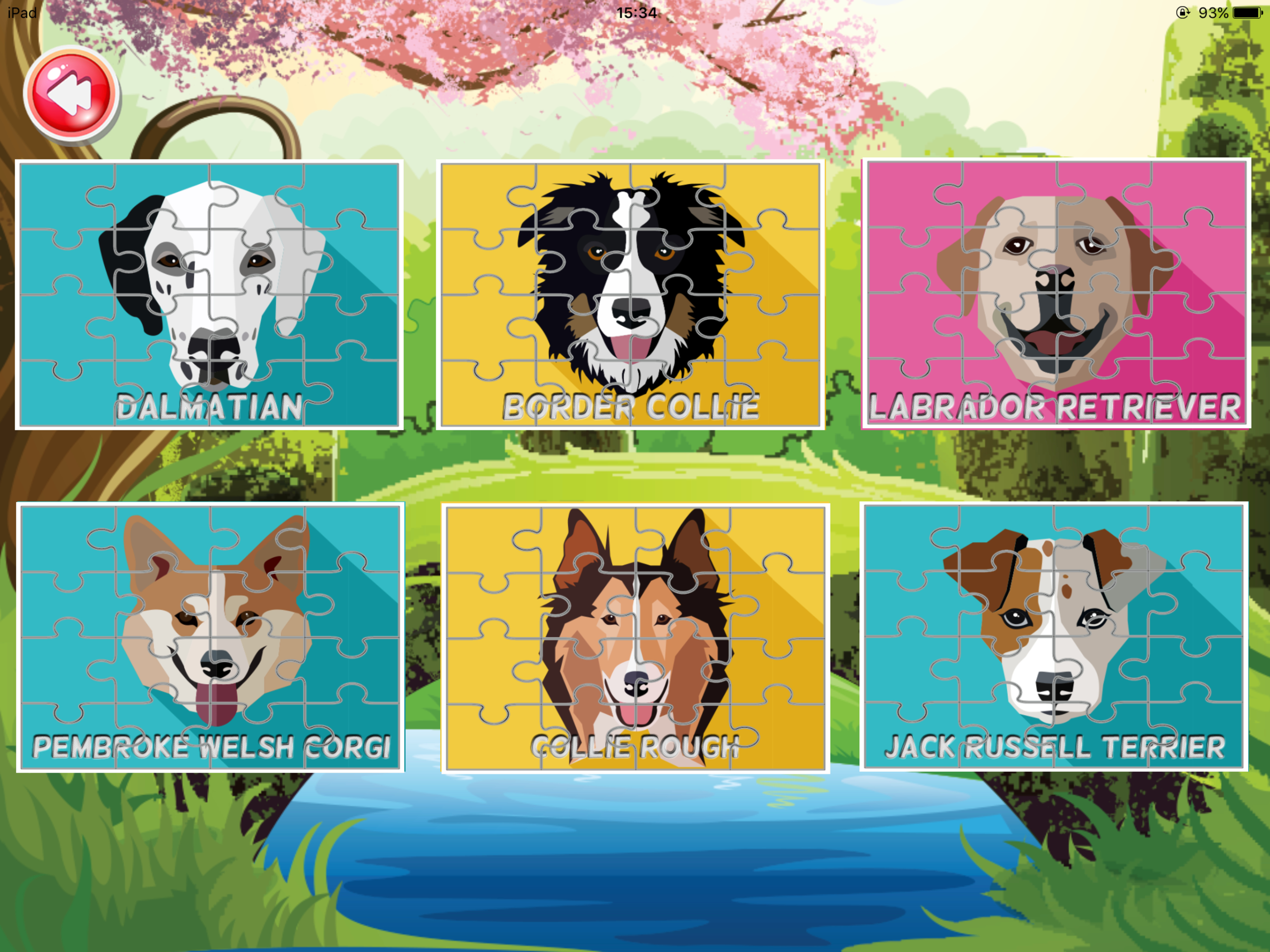 dog quiz jigsaw puzzle games for kids 2 to 7 years