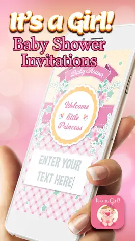 Game screenshot It's a Girl! Baby Shower Invitations mod apk