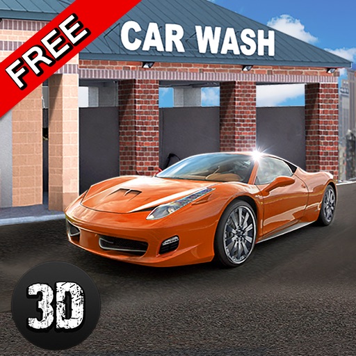 Super Car Wash Service Station 3D icon