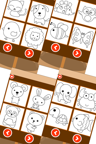 Animal puzzle Doodle Coloring screenshot 2