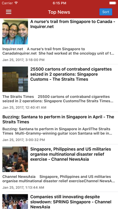 Screenshot #1 pour Singapore News & Radio Free Edition