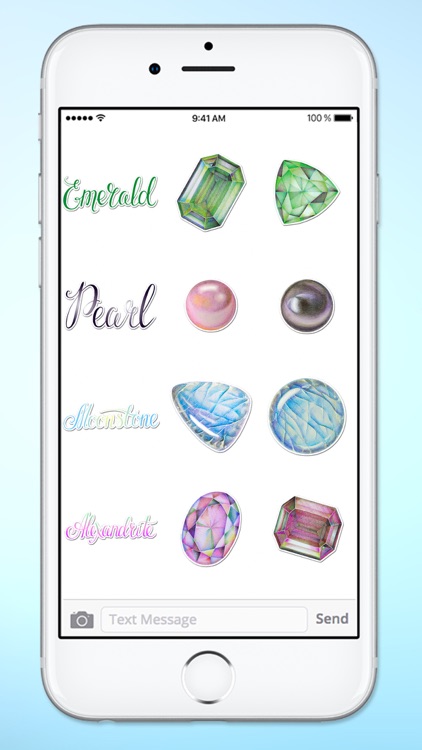 Birthstones Gems and Crystals Sticker Pack screenshot-3