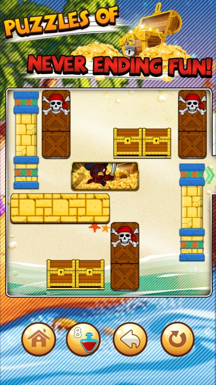 Move Block & Sliding Out The Pirates Puzzle Game