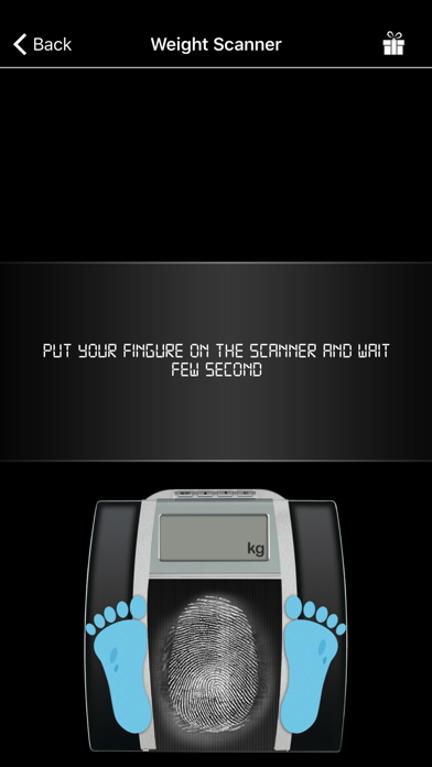Weight Finger Scanner Prank Screenshot