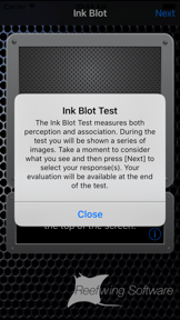 Ink Blot Profile screenshot
