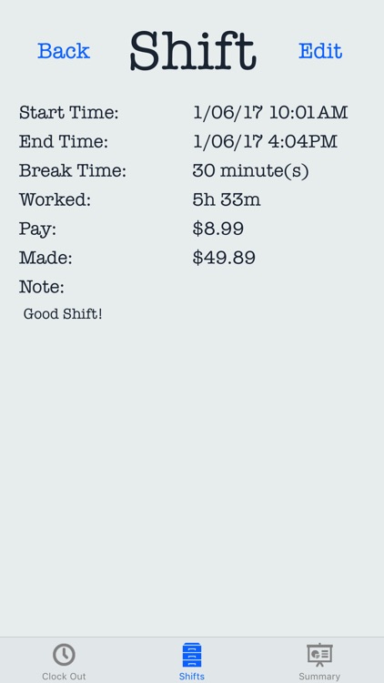 Clock In/Out for Work- Shift Tracker for your Job