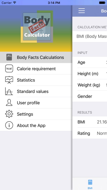 Body Facts Calculator