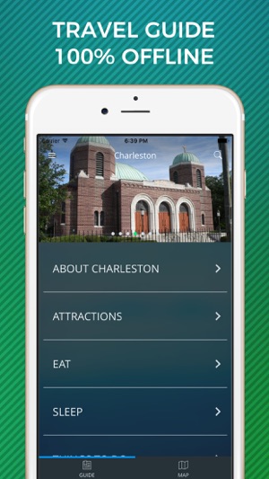 Charleston Travel Guide with Offline Street Map(圖1)-速報App