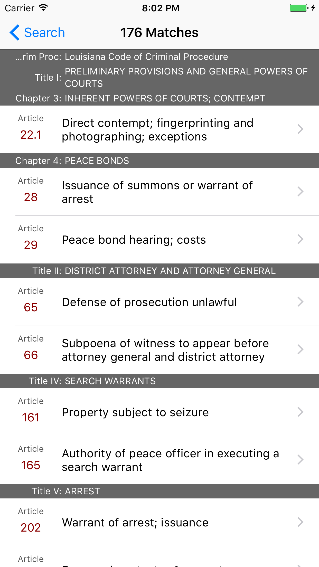 Louisiana Code of Criminal Procedure (LawStack)