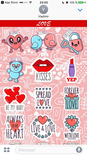 Love - Stickers for iMessage(圖4)-速報App