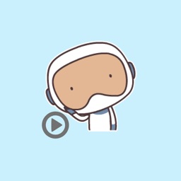 Mr Astronaut animated stickers pack