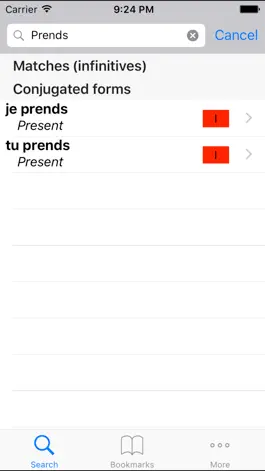 Game screenshot French Verb Conjugation Reference hack