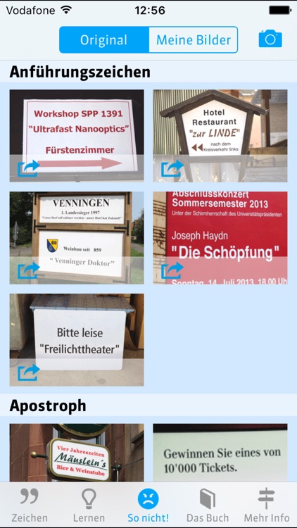 Zeichen setzen – Die App zum gleichnamigen Buch