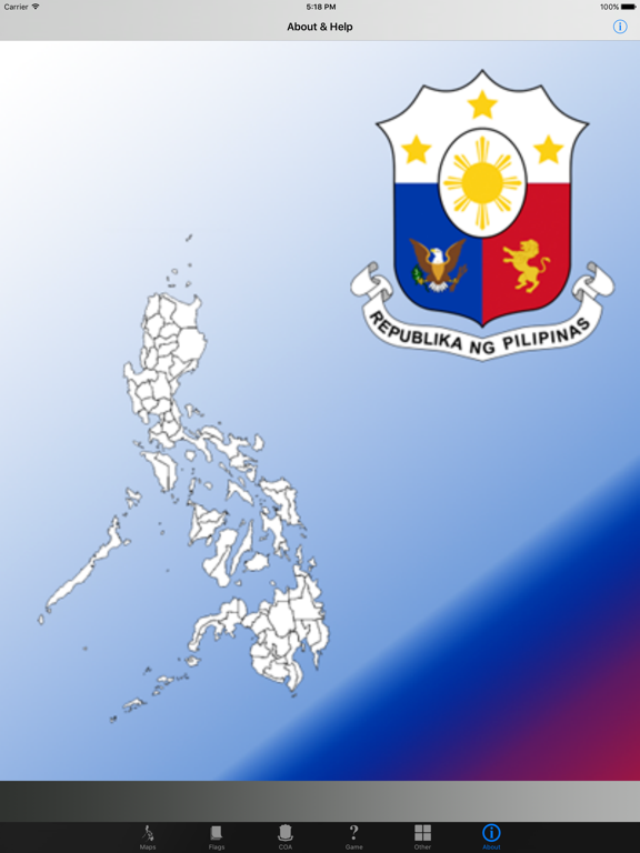 Philippines Province Maps and Capitals iPad screenshot