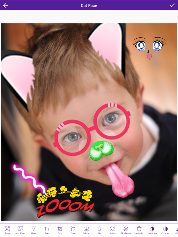 Cat Face Photo Editor - Cat Face Photo Montage iPad screenshot