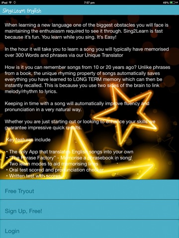 Sing2Learn Kids screenshot 2