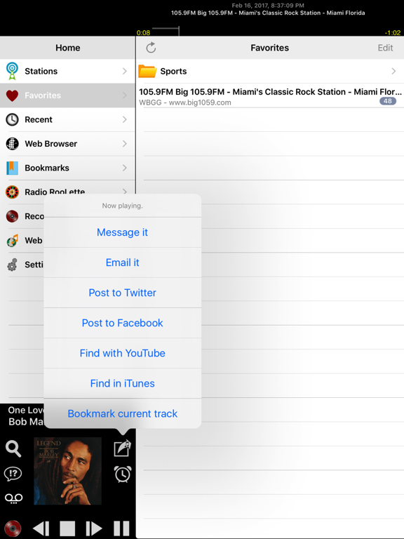 Screenshot #5 pour ooTunes Radio: Record & Alarm