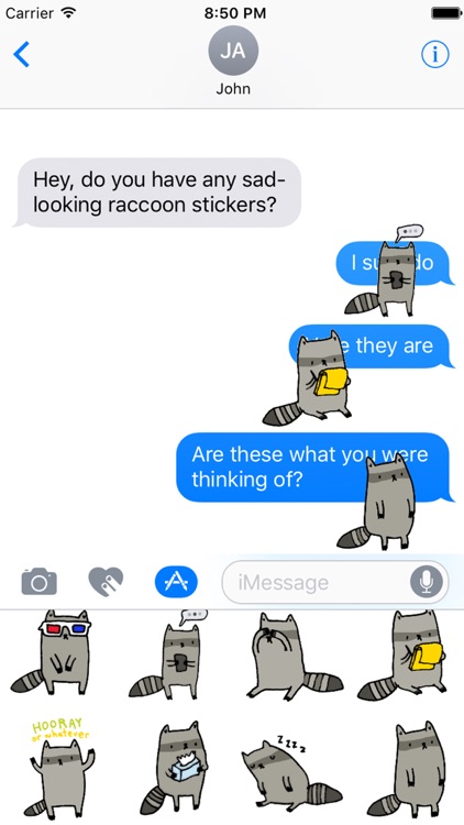 Sad Animal Stickers