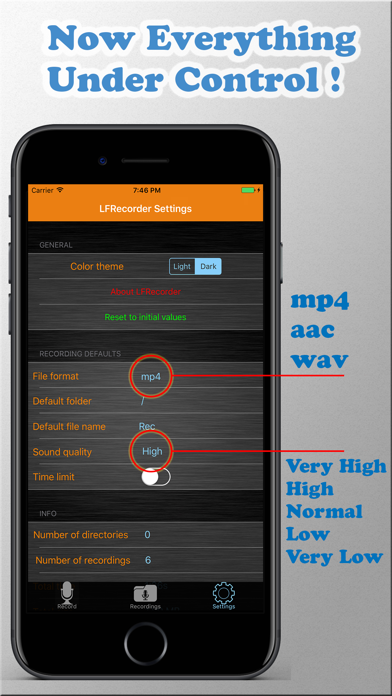 LF Recorder - HD Voice Record, play & edit audio screenshot 4