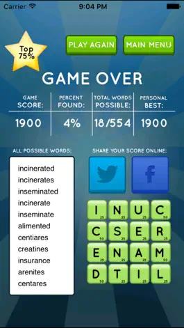 Game screenshot Word Seek HD: fun word search hack