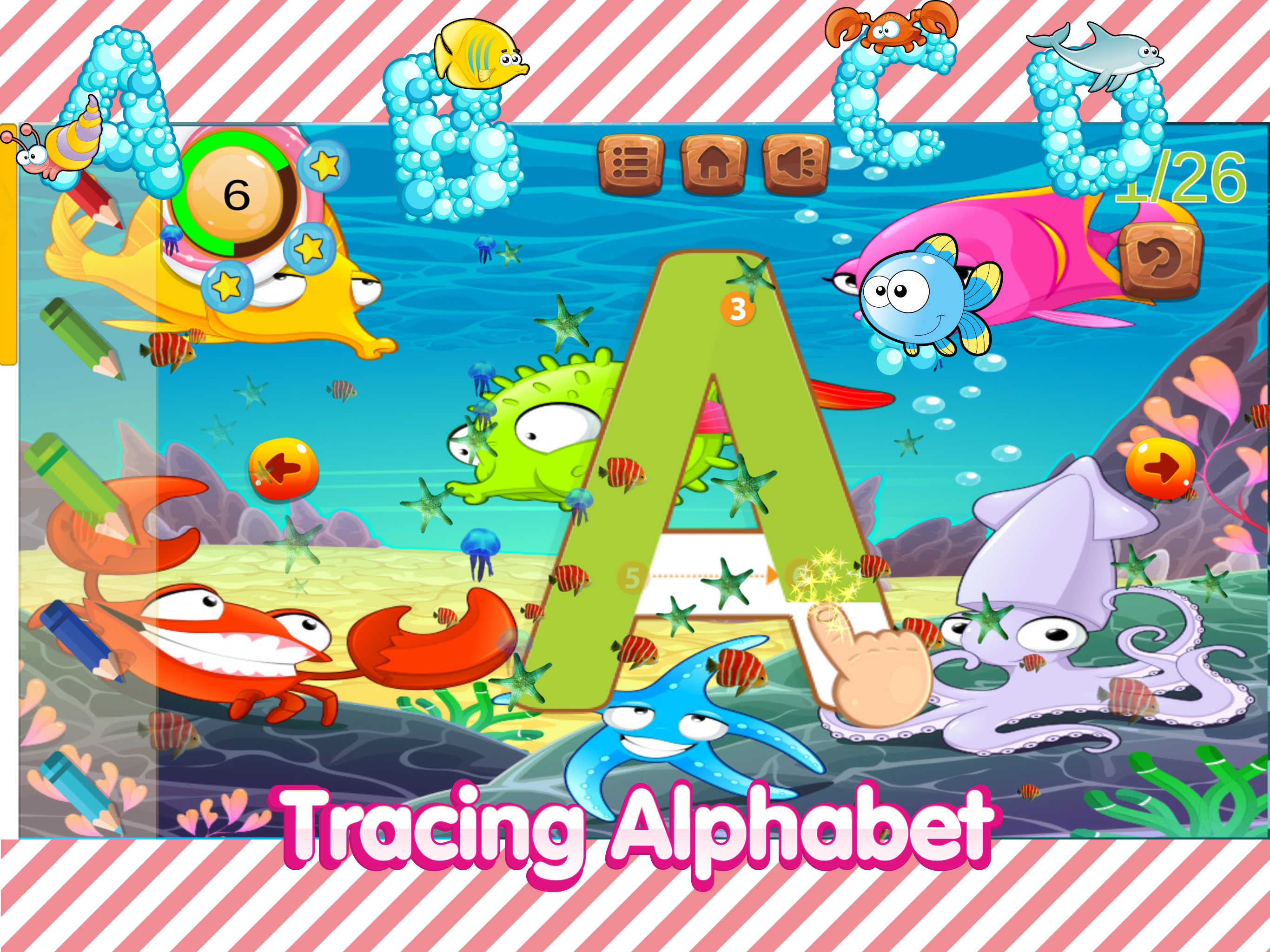 ABC tracing number alphabet 1st grade classroom