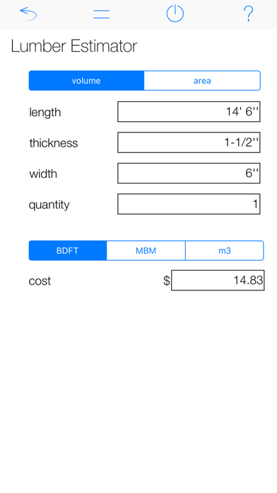 Screenshot #3 pour Lumber Calculator Pro
