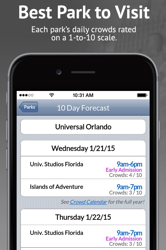 TouringPlans Lines Universal Orlando (Unofficial) screenshot 3