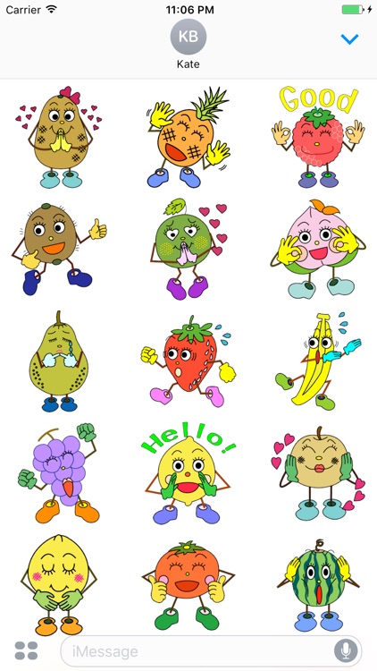 A Class Of Cute Fruit Stickers