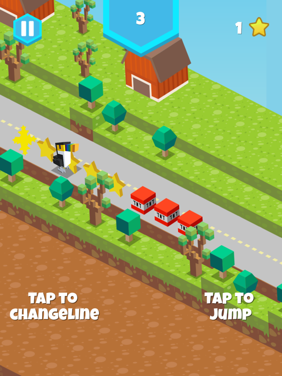 blocky endless risky road running arcade hopper iPad screenshot