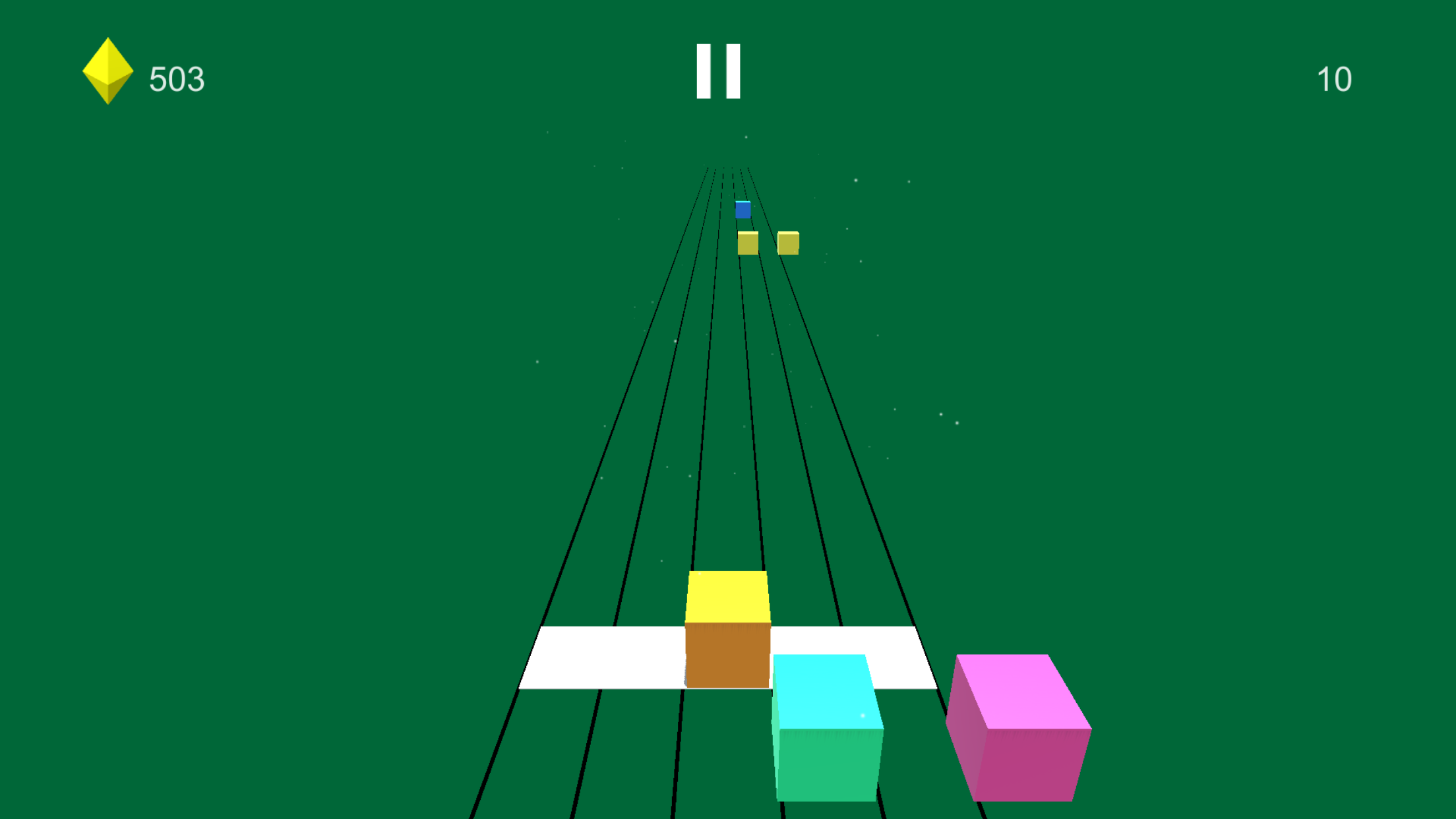 Roll The Cube:Go to the end
