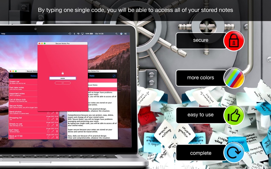 #3. Secure Notes Pro (macOS) Bởi: Emanuele Floris