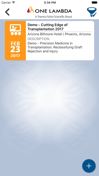 One Lambda Event App