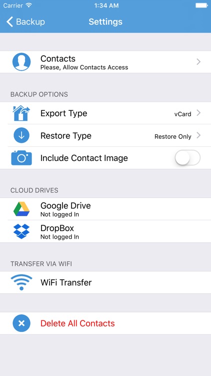 Contacts Backup - Save Your Contacts screenshot-1