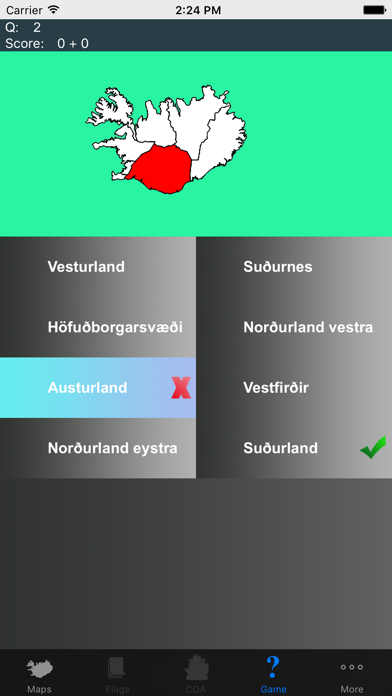 Screenshot #2 pour Iceland Region Maps and Capitals
