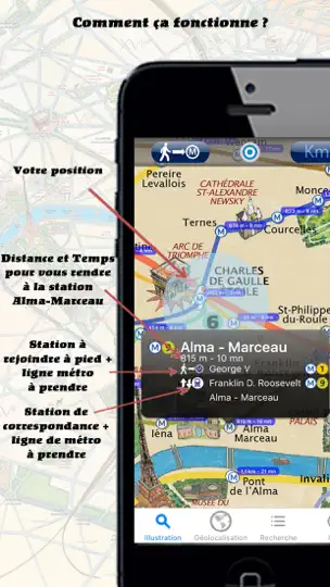 Capture d'écran de Paris Métro Illustré Gratuit sur iPhone 2
