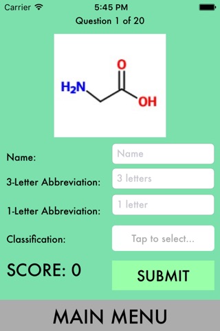 Amino Acids screenshot 2
