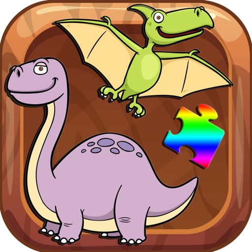 Dino Puzzles Jigsaw Jurassic Pre-K 4 Year Old Game iOS App