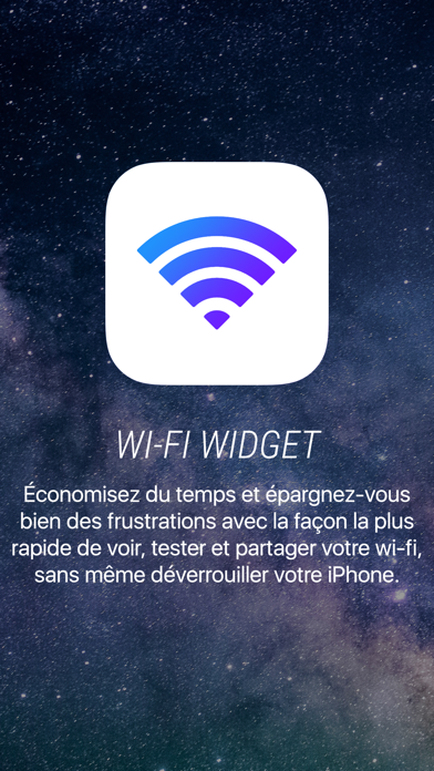 Screenshot #1 pour Wifi Widget - See, Test, Share