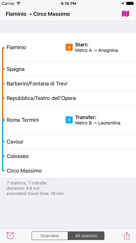 Rome Rail Map Lite