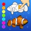 Dancing fishes. 3D Coloring App - iPadアプリ