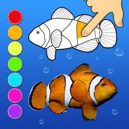 Dancing fishes. 3D Coloring App app icon
