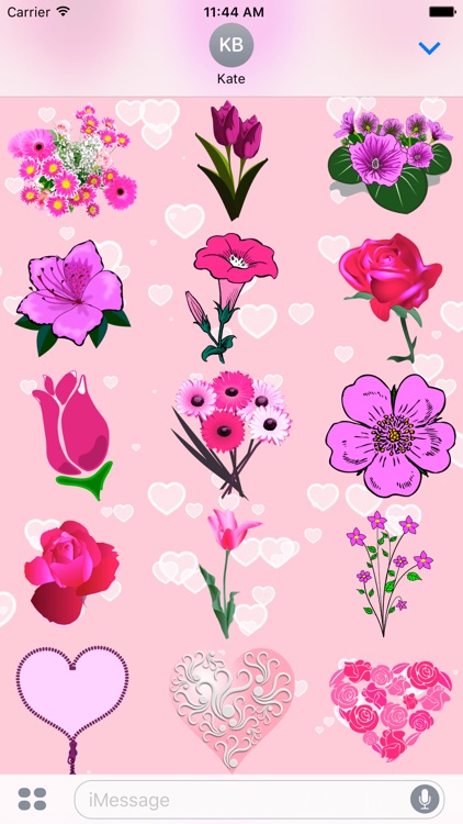 Pink Love • 100 stickers for iMessage