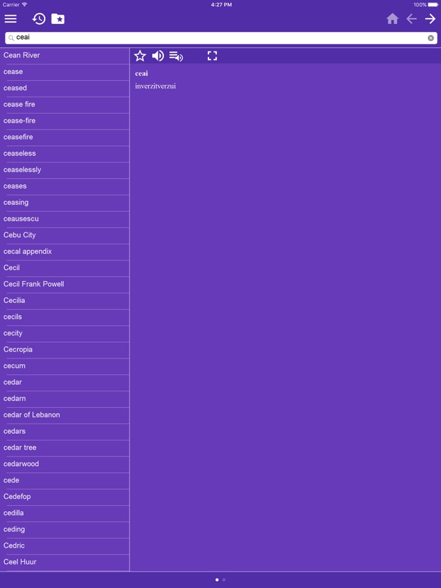 Dictionnaire Roumain Multilingue dans l'App Store