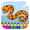 Kids Game Coloring Book Snake Page Version