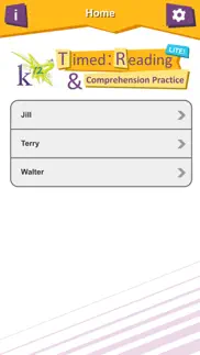 k12 timed reading & comprehension practice iphone screenshot 1